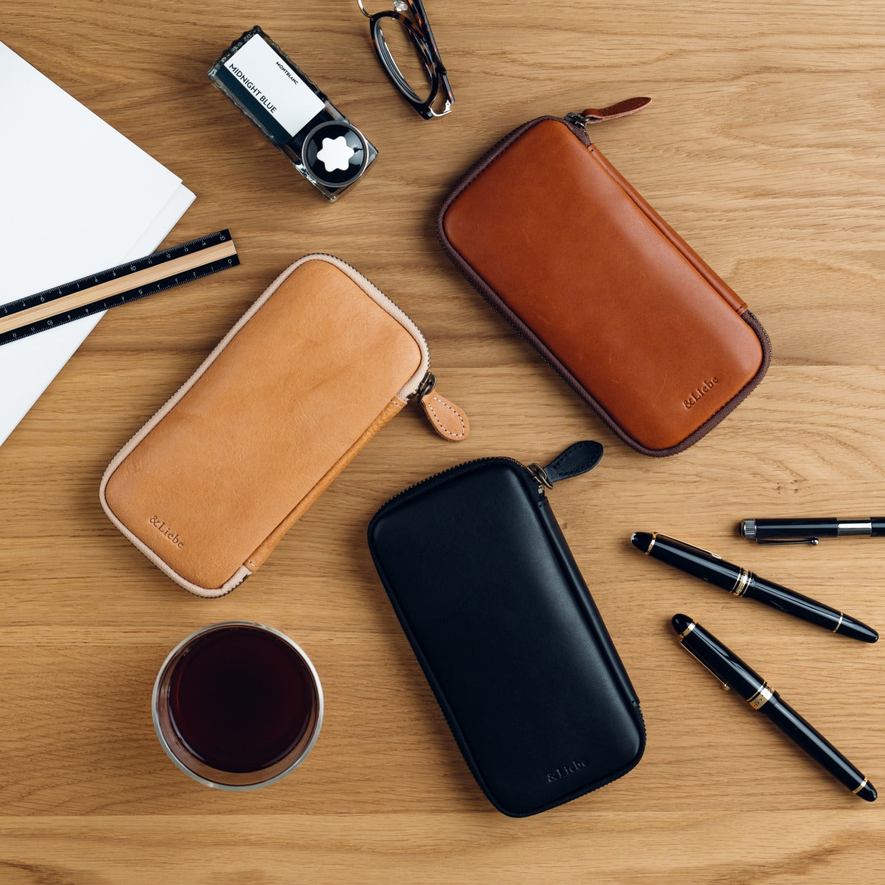 <tc>Zip pencil case for those who are particular about stationery, Tochigi leather, made in Japan </tc>