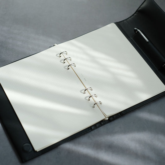 ペンを持ち歩くシステム手帳 A5サイズ 16mmリング 【栃木レザー】