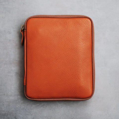 【ペブルヌメ】ペン好きの宝石箱　10本差しジップペンケース