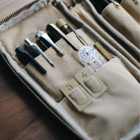 <tc>Zip pencil case for those who are particular about stationery, Tochigi leather, made in Japan </tc>