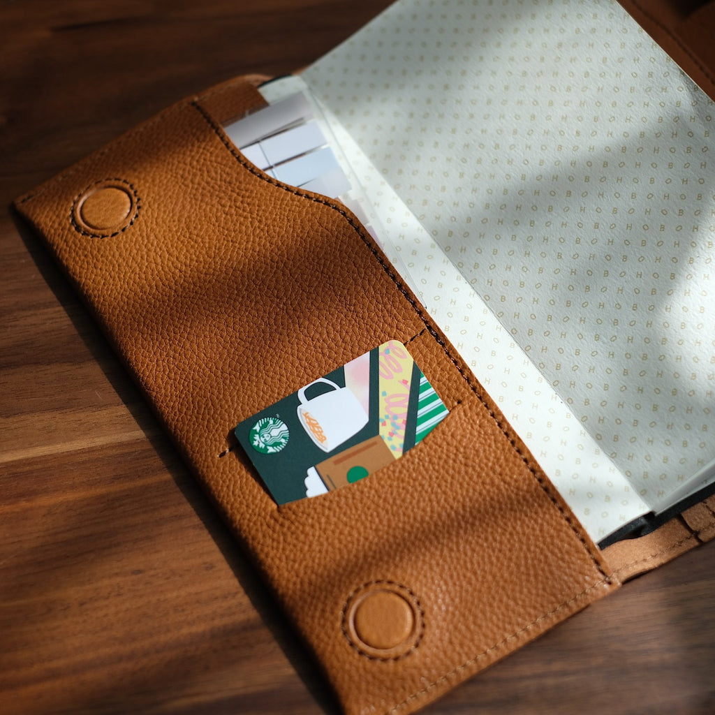 【ペブルヌメ】ペンを持ち歩く　ほぼ日weeks対応カバー　weeks MEGA対応　