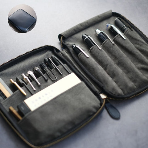 “Every time you open it, your heart flutters” Stationery pouch [Tochigi Leather]