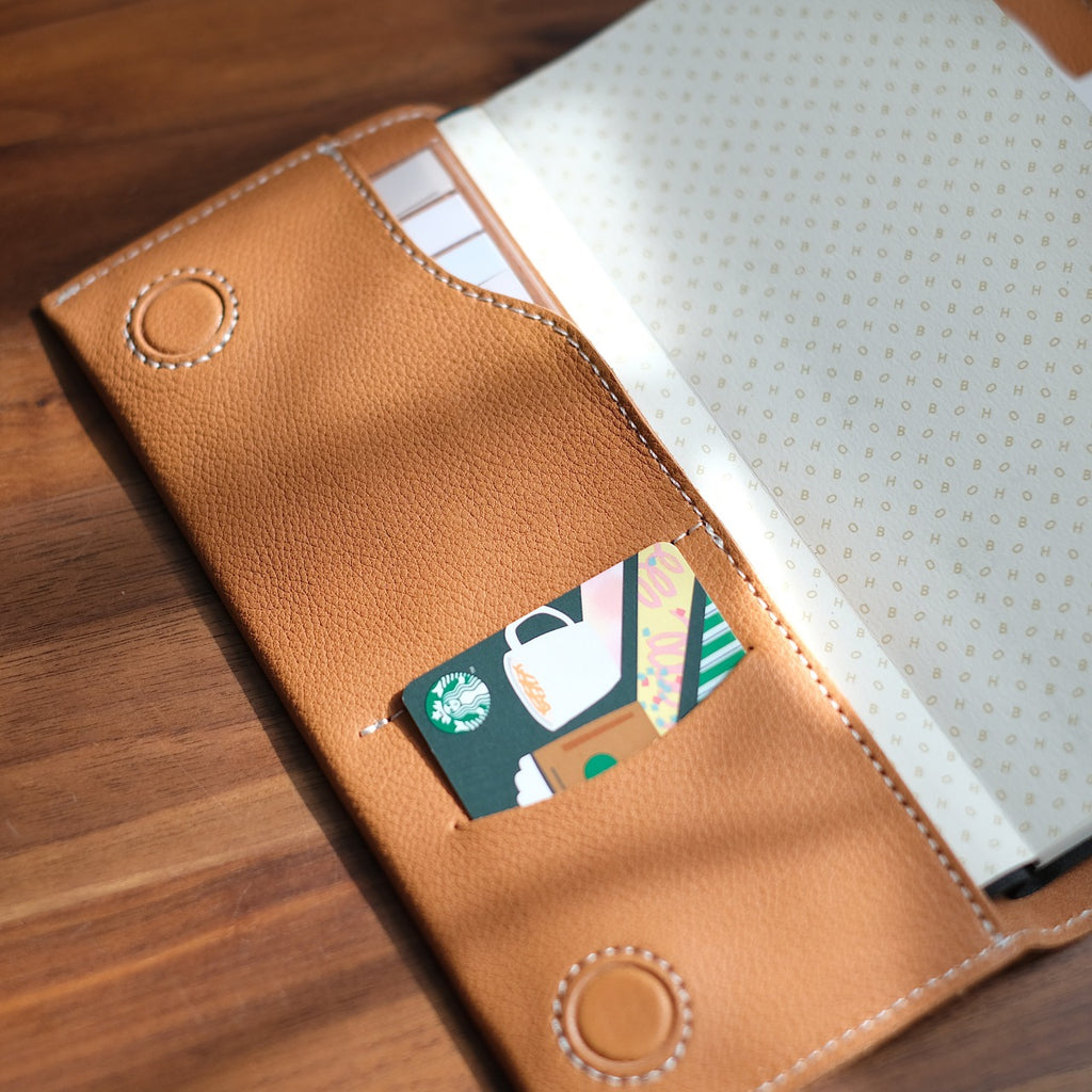 【ペブルヌメ】ペンを持ち歩く　ほぼ日weeks対応カバー　weeks MEGA対応　