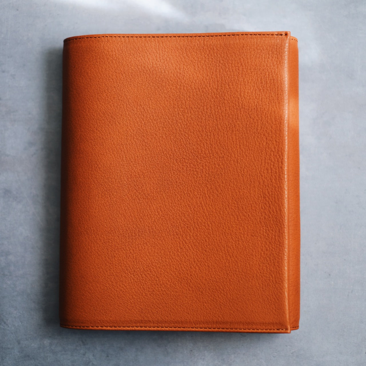 【ペブルヌメ】ペンを持ち歩くシステム手帳　A5サイズ　16mmリング　