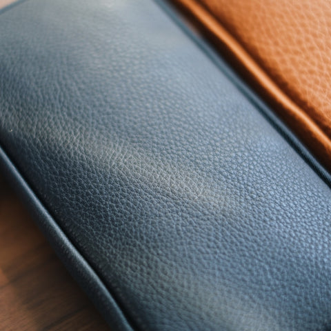 【3月中旬から下旬再販予定】【ペブルヌメ】4本差しジップペンケース